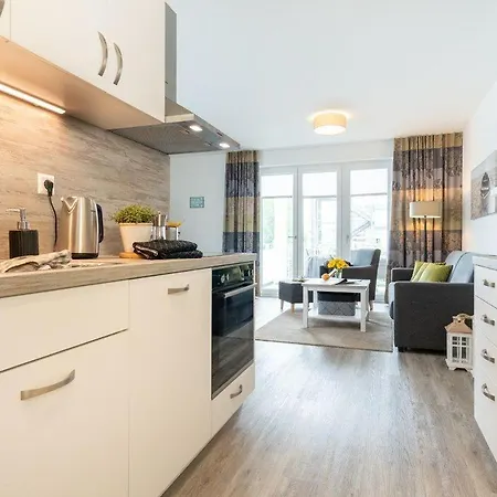 公寓 Haus-meerblick-villa-wohnung-17